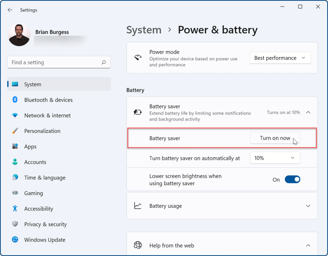 mejorar la duración de la batería en Windows 11