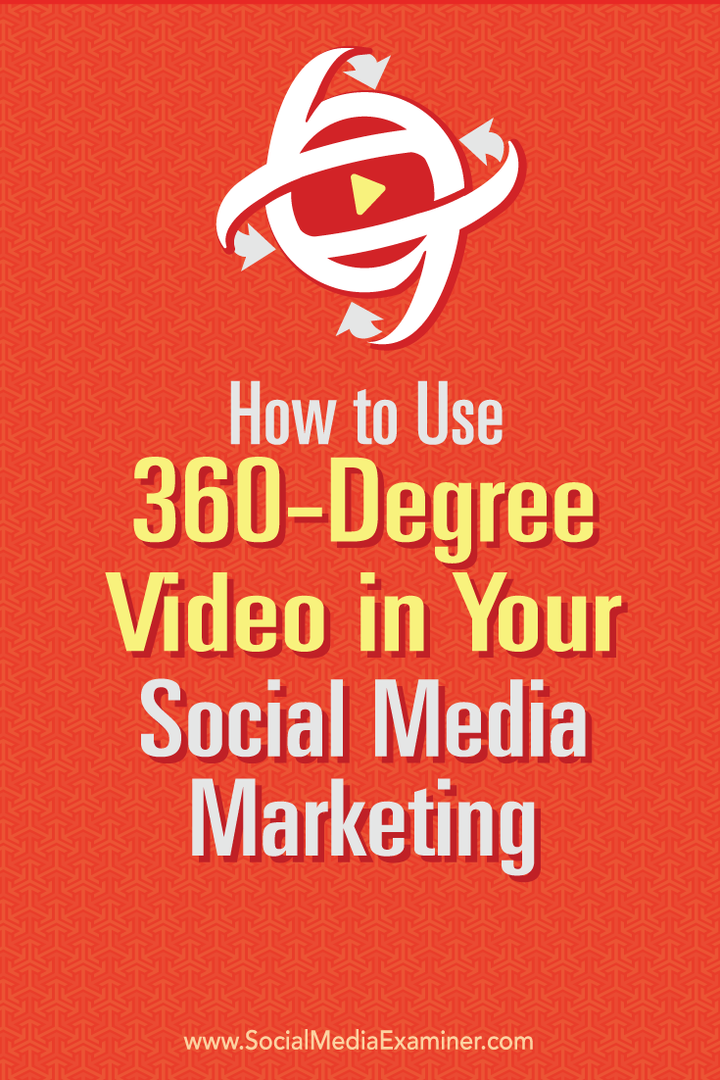 Cómo utilizar videos de 360 ​​grados en su marketing en redes sociales: examinador de redes sociales