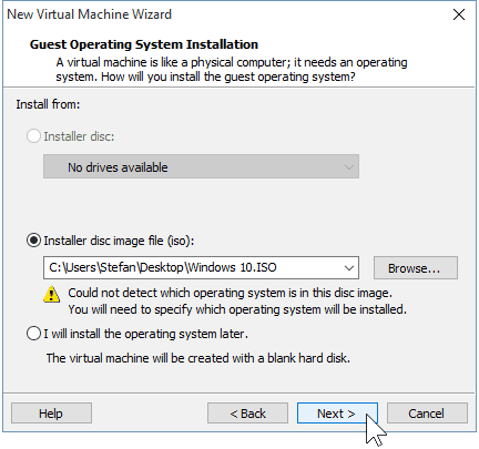 03 Archivo de instalador Windows 10 ISO