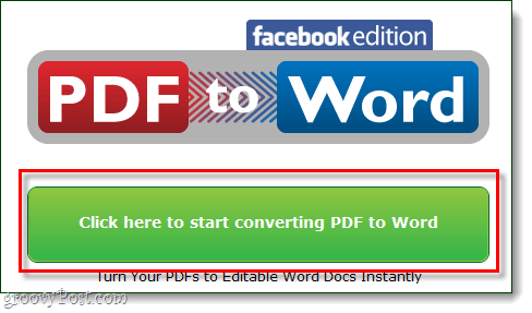 comenzar a convertir pdf a word edición de facebook