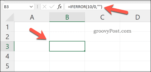 Fórmula SI.ERROR en Excel