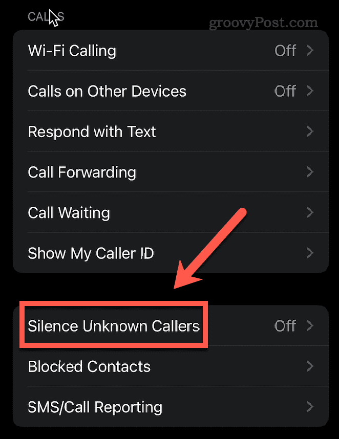 silenciar llamadas desconocidas iphone