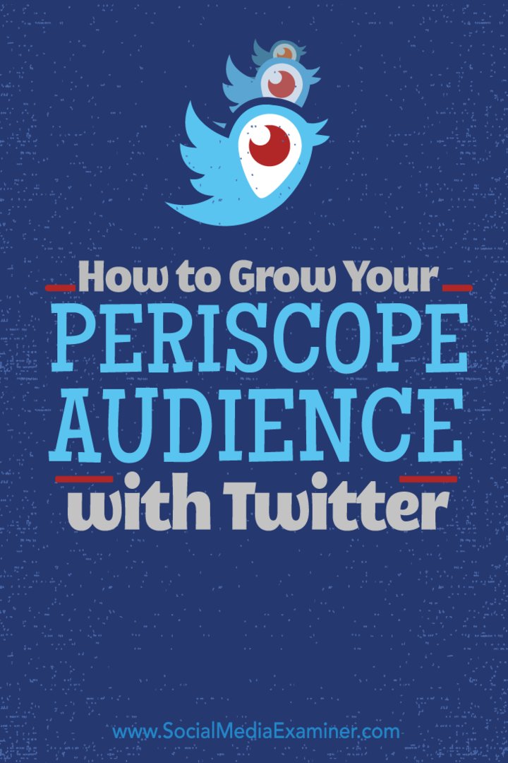 Cómo hacer crecer su audiencia de Periscope con Twitter: examinador de redes sociales