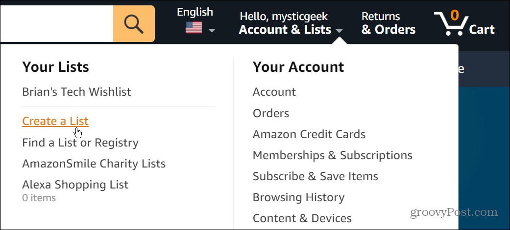 Cómo compartir una lista de deseos de Amazon