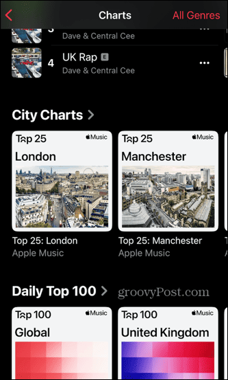 listas musicales de apple ciudades locales
