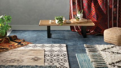 Modelos de alfombras con estampados étnicos 2019
