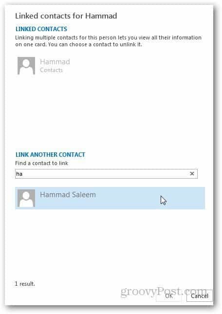 Combinar contactos Outlook 3