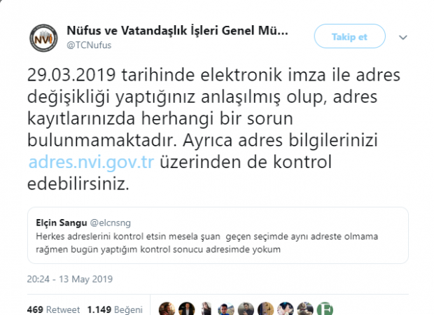 ¡El Departamento de Población de "fraude de direcciones" de Elçin Sangu descubierto!