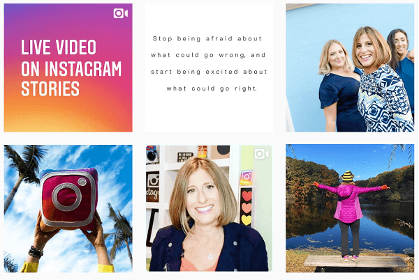 Mantén la coherencia de tu contenido y deja que las personas vean tu feed a través de tus Historias de Instagram.