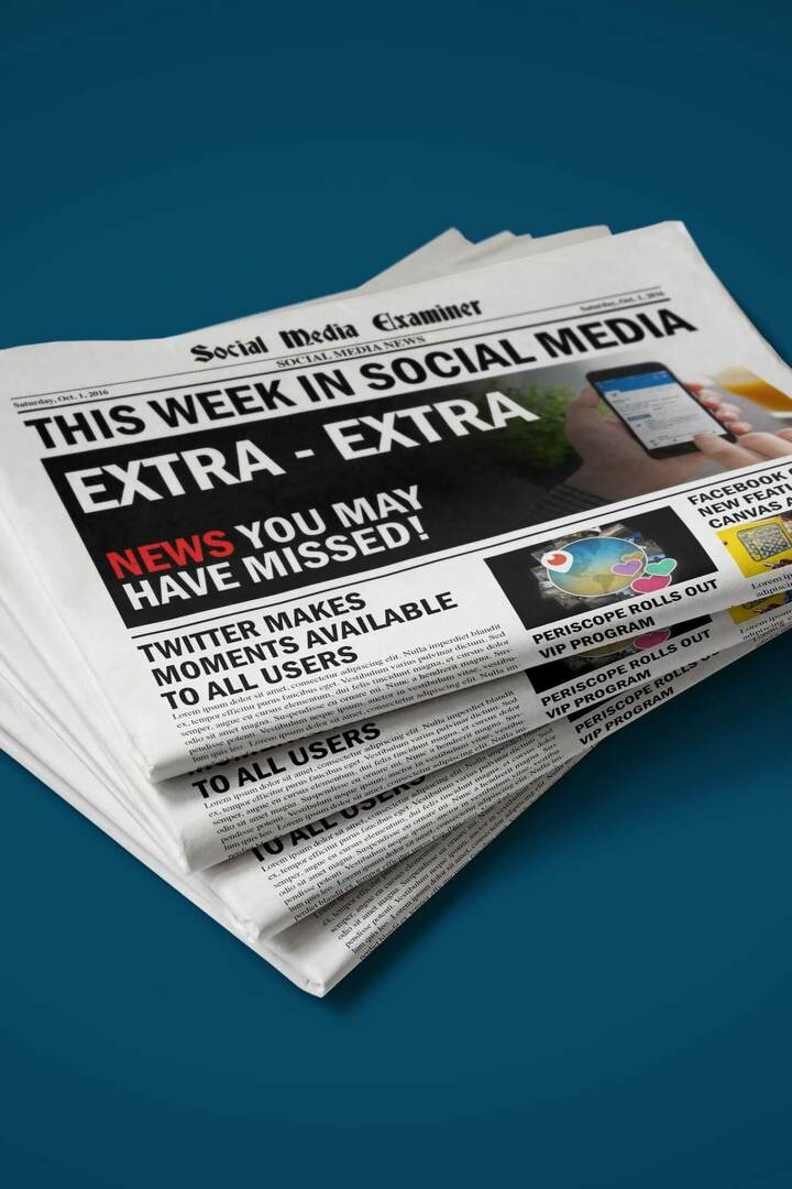 Twitter Moments lanza una función de narración de historias para todos: esta semana en las redes sociales: Social Media Examiner