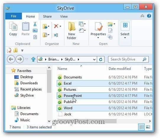 Escritorio SkyDrive Win8