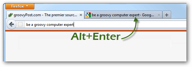 alt + enter para abrir nuevas pestañas de las búsquedas de firefox