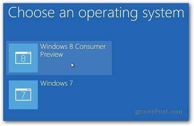 seleccione Windows 8