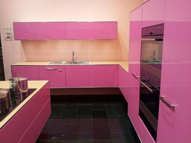 ideas de decoración de cocina rosa