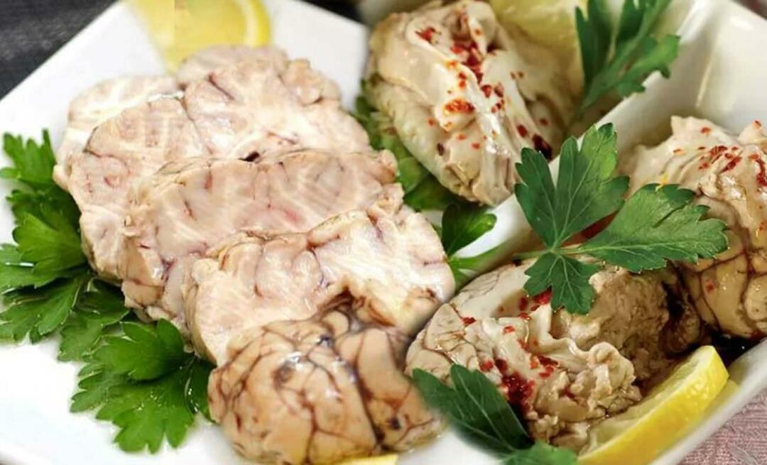 ¿Cómo hacer una ensalada de cerebro? ¡Receta de ensalada fría de cerebro! Ensalada de cerebro MasterChef