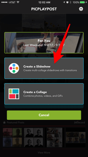 Cree presentaciones de diapositivas de collage con la aplicación PicPlayPost.