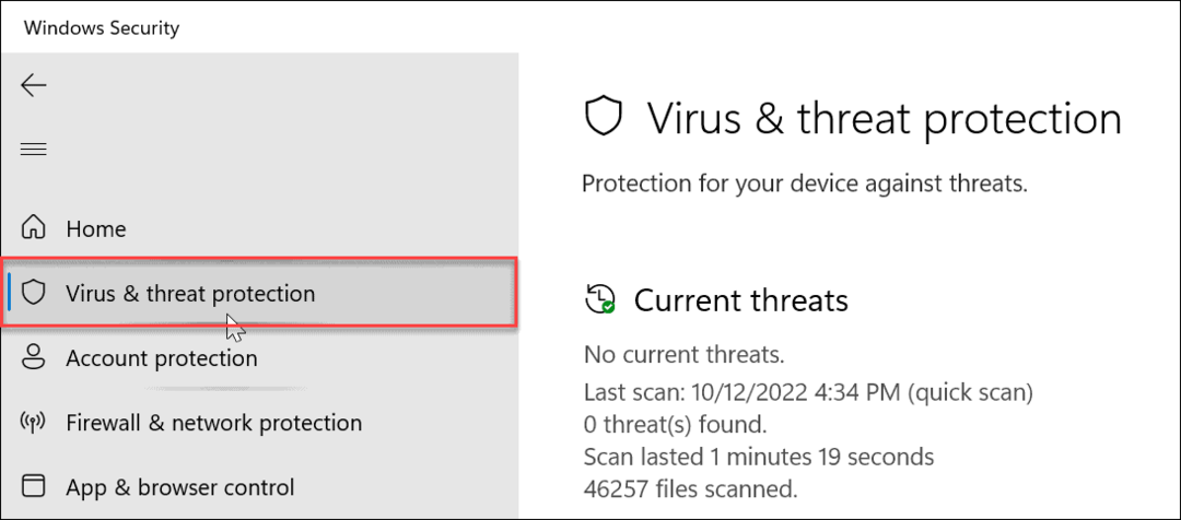 Protección contra manipulaciones activada o desactivada en Windows 11
