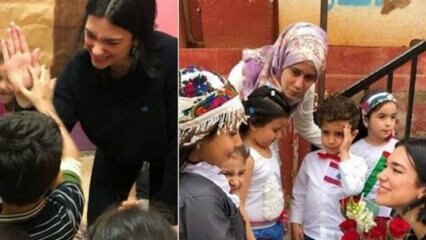 ¡Dua Lipa se encuentra con los niños refugiados sirios!