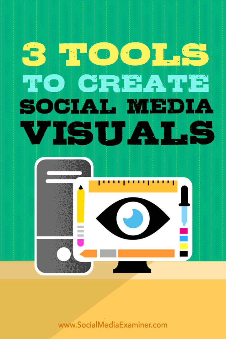 Consejos sobre tres herramientas de diseño de escritorio que puede utilizar para crear imágenes de redes sociales.