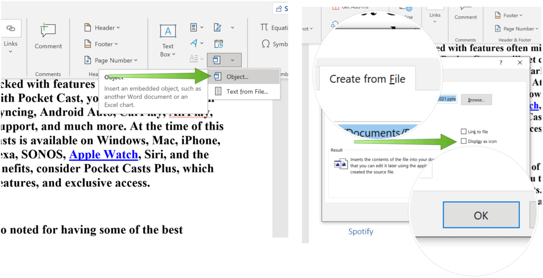 Incrustar una diapositiva de PowerPoint Powerpoint crear desde un archivo