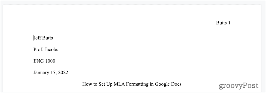 Google Docs Cómo configurar el formato MLA en Google Docs