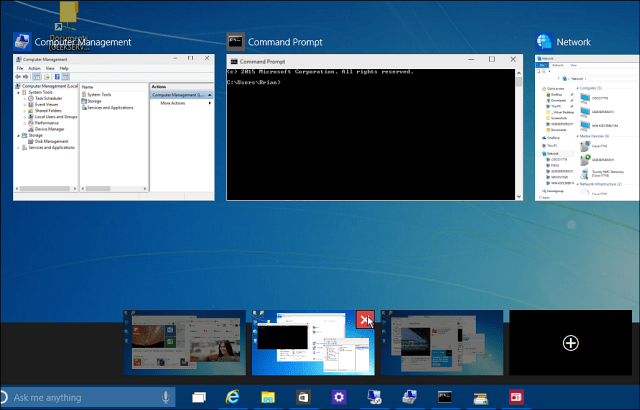 Cierre el escritorio virtual de Windows 10
