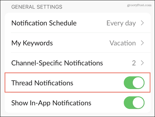 Notificaciones de subprocesos