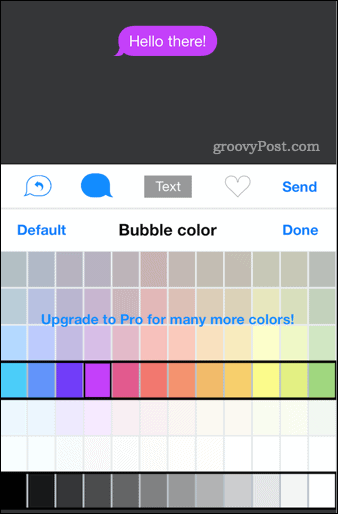 imessage elegir color personalizado