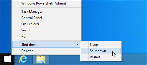 Apagar el botón de inicio de Windows 8.1