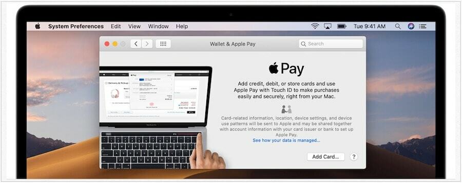 macOS agrega Apple Pay
