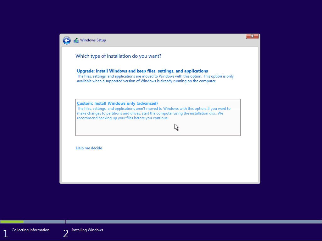 04 Cutom Windows 10 Instalación limpia