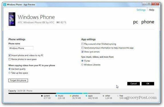 Windows Phone 8 Configuración de Windows Phone