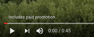 texto de promoción pagada de youtube