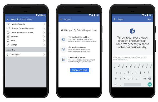Facebook mejora los recursos de administración y el soporte para grupos.
