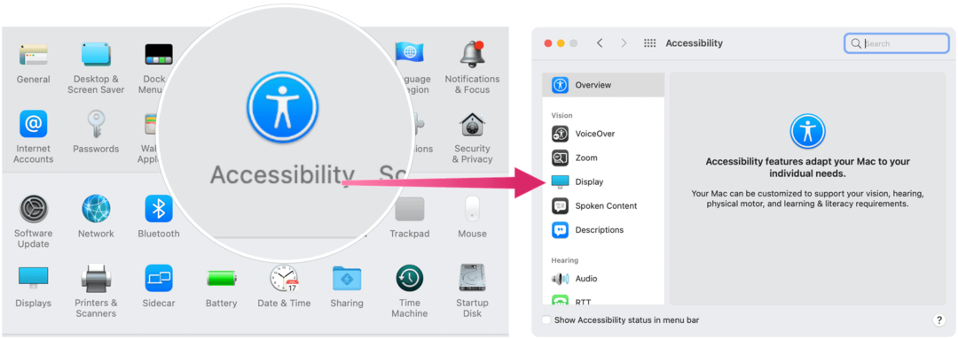 Accesibilidad: Cómo cambiar el color del cursor en macOS Monterey