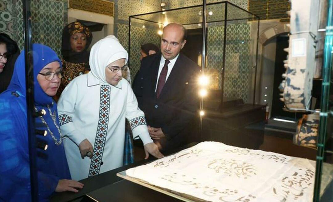 La Primera Dama Erdoğan realizó una importante visita al Palacio de Topkapı con las esposas de los jefes de Estado