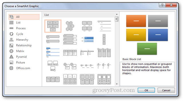 smartart smart art powerpoint power point 2013 windows personalizar tipos elegir opción múltiple