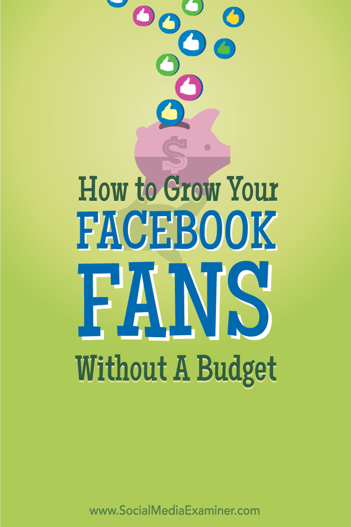 cómo hacer crecer los fans de facebook sin presupuesto