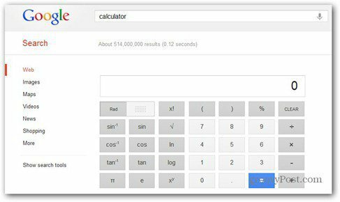 calculadora científica google