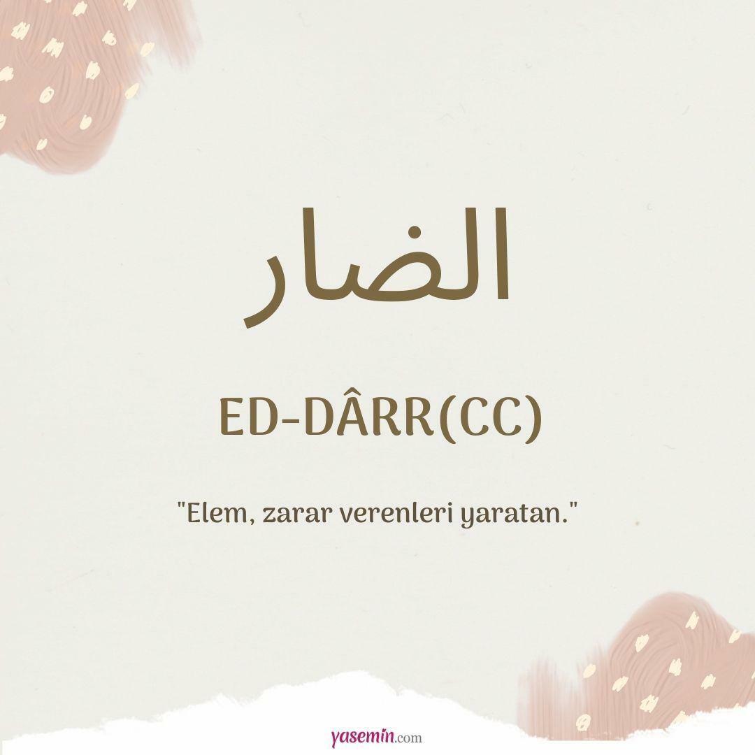 ¿Qué significa Ed-Darr (c.c)?