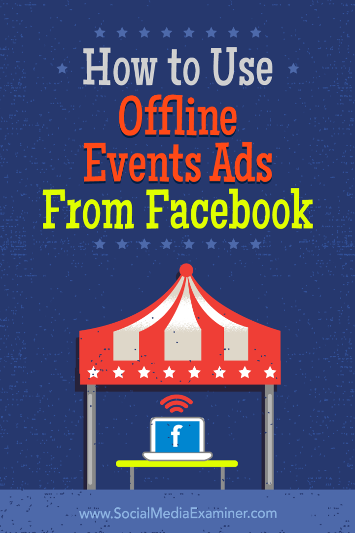 Cómo utilizar los anuncios de eventos sin conexión de Facebook de Ana Gotter en Social Media Examiner.