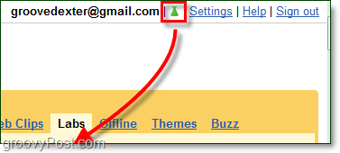 cambiar la configuración de Gmail Labs