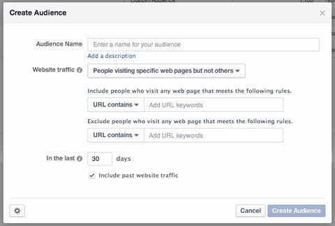 creación de audiencia personalizada en facebook