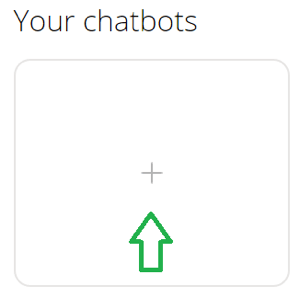 Inicie un nuevo chatbot en Chatfuel.