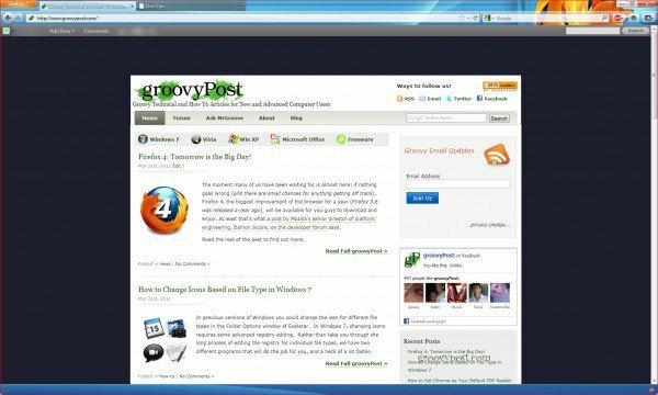 Firefox 4 nueva interfaz de usuario y velocidad