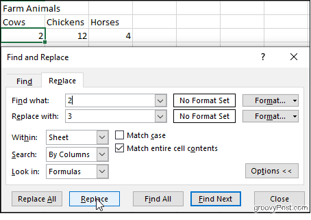 Contenido de celda de coincidencia de Excel