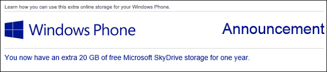 Anuncio de Windows Phone