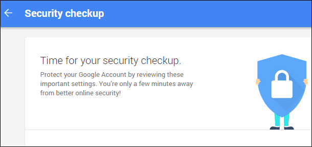 Chequeo de seguridad de Google