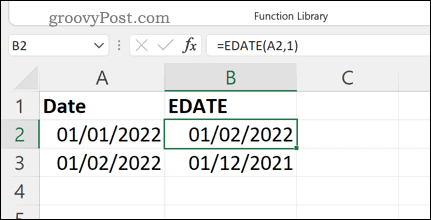 Más ejemplos de la fórmula EDATE en Excel