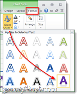 formatear el gráfico circular de Excel